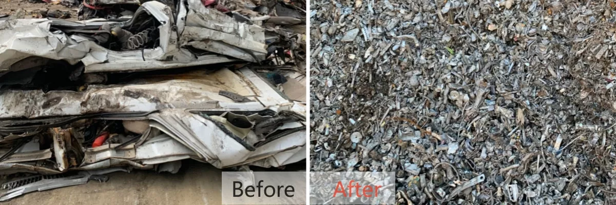 Scrap Steel Processing After