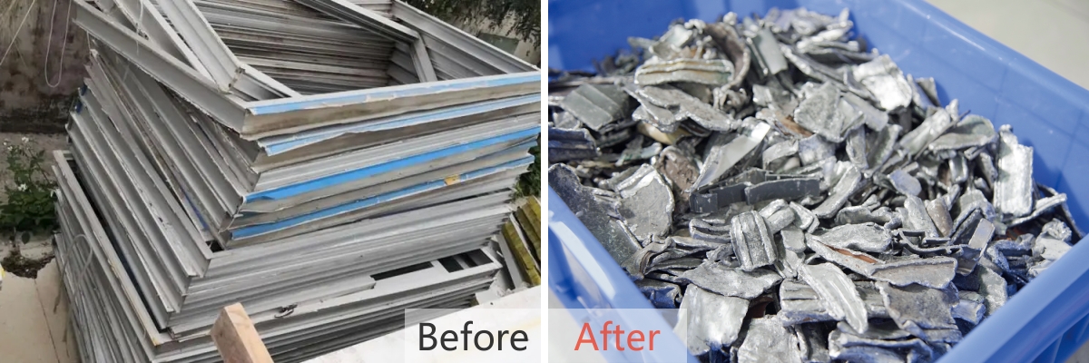 Aluminum Profile and Steel Scraps Recycling Line | JW Machinery - JW ...
