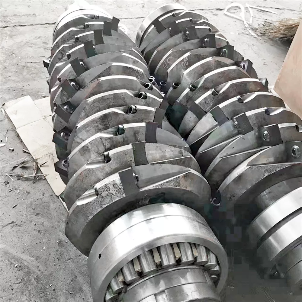 Double-shaft Shredder Rotors and Blades