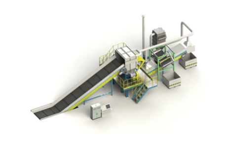 Double-shaft Shredder layout